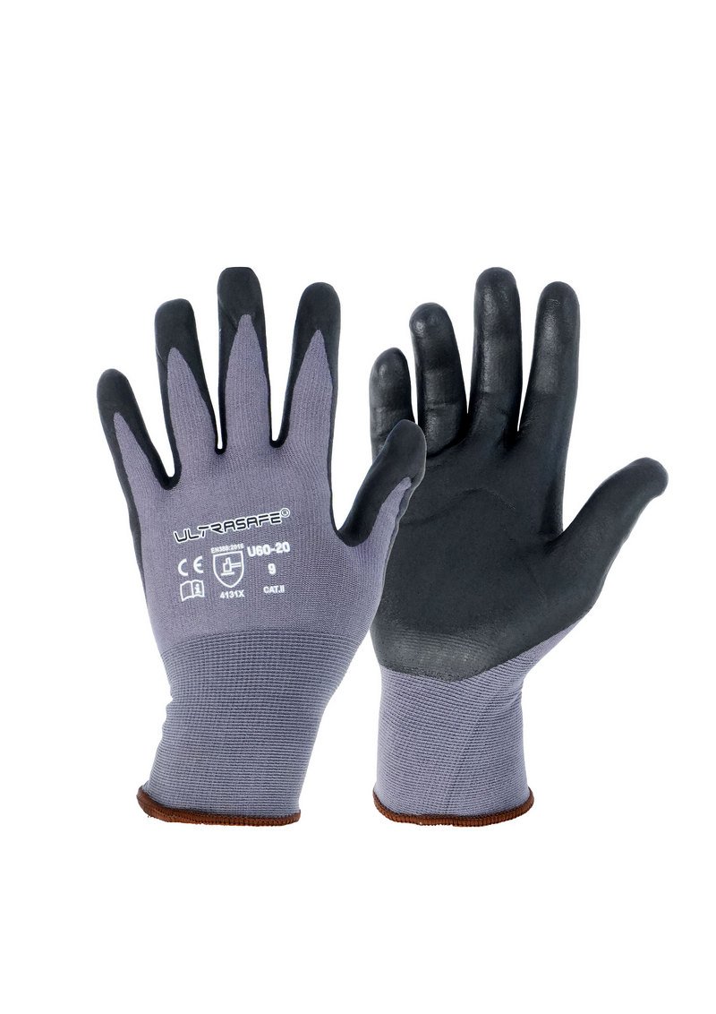 Gants enduit en mousse nitrile