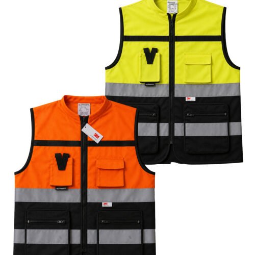 Gilet Haute Visibilité Multipoches – Réf. UGJ-1927 / UGO-1928