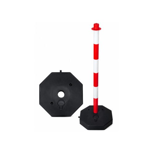 Poteau de Signalisation 90 cm Rouge / Blanc – ULTRASAFE